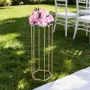 VEVOR Wedding Flower Stand, 10PCS 80cm Column Flower Stand, Floral Stands with Acrylic Laminate, Hexagonal Cubic Floral Display 