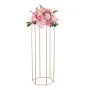 VEVOR Wedding Flower Stand, 10PCS 80cm Column Flower Stand, Floral Stands with Acrylic Laminate, Hexagonal Cubic Floral Display 