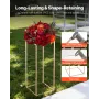 Wedding Flower Stand, 10PCS 60cm Column Flower Stand, Floral Stands with Acrylic Laminate, Gold Rectangular Floral Display Rack 
