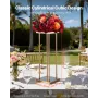 Wedding Flower Stand, 10PCS 60cm Column Flower Stand, Floral Stands with Metal Laminate, Cylindrical Cubic Floral Display Rack f