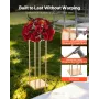 Wedding Flower Stand, 10PCS 60cm Column Flower Stand, Floral Stands with Metal Laminate, Cylindrical Cubic Floral Display Rack f