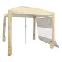 Beach Cabana, 2,4 x 2,4 m strandhytte med sidevæg, UPF 50+