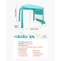 Beach Cabana, 2,4 x 2,4 m strandhytte med sidevæg, UPF 50+