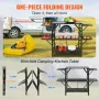 Camping Kitchen Table, One-piece Folding Portable Cook Station with A Carrying Bag, Aluminum Camping Table 4 Iron Side Tables & 