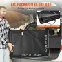Camping Kitchen Table, One-piece Folding Portable Cook Station with A Carrying Bag, Aluminum Camping Table 4 Iron Side Tables & 