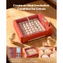 VEVOR 36 Egg Incubator, Automatic Egg Turner with LED Candler & Water Tray, Temperature & Humidity Control, 360° View Clear Wind