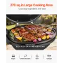 Electric Grill 2400W, 2-in-1 Standing & Tabletop Electric BBQ Grill for Indoors Outdoors - with 50°C-350°C Adjustable Temperatur