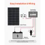4 STK 100 W monokrystallinske solpaneler, 23 % højeffektiv mono