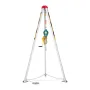 Confined Space Tripod Kit, Heavy Duty Rescue Tripod Lifting Hoist 816 kg Winch, 1.25 m Adjustable Legs, 19.8 m Cable Portable Ki