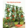 Garden Stakes, 50 Pack, 1170 mm, Plastic Coated Metal Tomato Stakes, Garden Sticks for Plants Support, with Pointed End and Non-