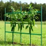 Garden Stakes, 50 Pack, 1170 mm, Plastic Coated Metal Tomato Stakes, Garden Sticks for Plants Support, with Pointed End and Non-