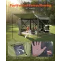 Pop up Gazebo Screen Tent, 3.6 x 3.6 m Large 6-Sided Camping Canopy Tent with Removable Top & Carry Bag, Quick-Set & Bite-Proof,