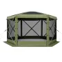 VEVOR Pop up Gazebo Screen Telt, 3,6 x 3,6 m Stort 6-sidet campingtelttelt med aftagelig top & bæretaske, Quick-Set & Bite-