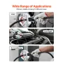 Hydraulic Hose Crimper, Hydra-Krimp AC Hose Crimper Kit with 7 Dies Snap-On & Carrying Case, Hydraulic A/C Hoses Crimping Tool f