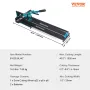 Manual Tile Cutter, 1000mm, Porcelain Ceramic Tile Cutter with Tungsten Carbide Cutting Wheel, Infrared Positioning, Anti-Skid F