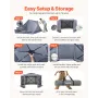 Pop up Gazebo Screen Tent, 3.6 x 3.6 m Large 6-Sided Camping Canopy Tent with Removable Top & Carry Bag, Quick-Set & Bite-Proof,