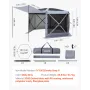 Pop up Gazebo Screen Telt, 3,6 x 3,6 m Stort 6-sidet