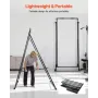 Yoga Stand Frame, Max 200 kg Load Swing Stand, Triangular Structure Yoga Aerial Rig, Aerial Silk Stands with EVA Foam, 4-Level H