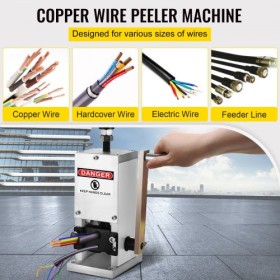 Wire Stripping Tool 1.5-25mm Cable Wire Stripping Machine  with 1 Cutting Blade Wire for Cutting and Stripping Scrap Copper Wire
