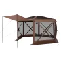 Pop up Gazebo Screen Telt, 3,6 x 3,6 m Stort 6-sidet