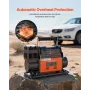 12V Heavy Duty luftkompressor, Auto-Stop bærbar dækpumpe med