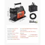 12V Heavy Duty luftkompressor, Auto-Stop bærbar dækpumpe med