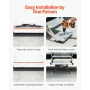 RV Step Stabilizer, Height Adjustable Step Stabilizer Kit, Camper Stair Stabilizers with Powder Coated Steel for 5th Wheels, Tra