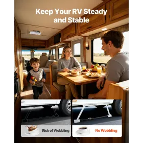 VEVOR Universal RV Stabilizer, RV Bumper Stabilizer for Trailers, Campers, Fifth Wheel, Compact Foldable Design for Easy Storage