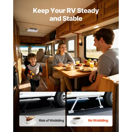 VEVOR Universal RV Stabilizer, RV Bumper Stabilizer for Trailers, Campers, Fifth Wheel, Compact Foldable Design for Easy Storage
