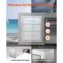 Outdoor Kitchen Drawers 18.11"W x 23.23"D x 23.23"H, Triple-Access Stainless Steel BBQ Drawers with Handles, BBQ Island Drawer f