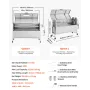 Rotisserie Grill, 38W BBQ udendørs grise- og lammesteg
