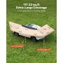 270 Degree Awning with Bulit-in LED Lights, 10.9 ㎡ Driver Side Vehicle Awning, Waterproof UV50+ Car Side Awnings, All-Weather Fr