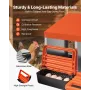 VEVOR Chicken Nesting Boxes, 2 Compartments, Easy Egg Collection, Wall Mount, Easy to Assemble, Galvanized Steel and High-Streng