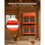 VEVOR Chicken Nesting Boxes, 2 Compartments, Easy Egg Collection, Wall Mount, Easy to Assemble, Galvanized Steel and High-Streng