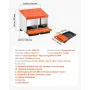 Chicken Nesting Boxes, 2 Compartments, Easy Egg Collection, Wall Mount, Easy to Assemble, Galvanized Steel and High-Strength Pla