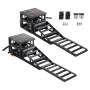 Air Portable Car Lifts 2PCS, 5 Ton Capacity, 320 mm Max Height, Pneumatic Ramp Jacks with Airbags, Wheel Chocks, Extension Ramps