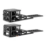 VEVOR Air Portable Car Lifts 2PCS, 5 Ton Capacity, 320 mm Max Height, Pneumatic Ramp Jacks with Airbags, Wheel Chocks, Extension