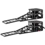 Air Portable Car Lifts 2PCS, 5 Ton Capacity, 320 mm Max Height, Pneumatic Ramp Jacks with Airbags, Wheel Chocks, Extension Ramps
