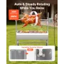 Rotisserie Grill, 38W BBQ Outdoor Pig & Lamb Spit Roaster, Charcoal Spit Roaster with 60 kg Capacity, Wheels & 7-Level Height, S