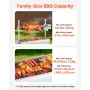 VEVOR Rotisserie Grill, 38W BBQ Outdoor Pig & Lamb Spit Roaster, Charcoal Spit Roaster with 60 kg Capacity, Wheels & 7-Level Hei