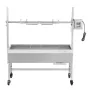 VEVOR Rotisserie Grill, 38W BBQ Outdoor Pig & Lamb Spit Roaster, Charcoal Spit Roaster with 60 kg Capacity, Wheels & 7-Level Hei