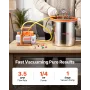 VEVOR 18.93 L Vacuum Chamber with Pump, 3.5 CFM 99 L/min, Single Stage Vacuum Pump, Stainless Steel Degassing Chamber Kit, Tempe