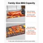 Rotisserie Grill, 38W BBQ Outdoor Pig & Lamb Spit Roaster, Charcoal Spit Roaster with 60 kg Capacity, Wheels & 4-Level Height, S