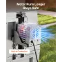 Rotisserie Grill, 38W BBQ Outdoor Pig & Lamb Spit Roaster, Charcoal Spit Roaster with 60 kg Capacity, Wheels & 4-Level Height, S
