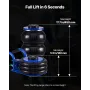 Air Jack, 3 Ton Triple Bag Air Jack, Airbag with Six Steel Pipes, Lift Up to 450 mm, 1-6 s Fast Lifting Pneumatic with Short Han