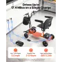 4-Wheel Folding Mobility Scooter for Adults & Seniors, 120kg Loading Electric Mobility Scooter, All-Terrain Travel Wheelchair wi