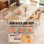 Clear Table Cover Protector, 12" x 24"/306 x 614 mm Table Cover, 1.5 mm Thick PVC Plastic Tablecloth, Waterproof Desktop Protect