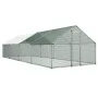 Metal hønsegård, 9,8x26,2x6,5 fod store walk-in hønsegårde med