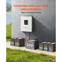 VEVOR 4000W Hybrid Solar Inverter, 24V DC til 230V AC, Pure Sine Wave Power Inverter Oplader, med indbygget 120A MPPT Solar