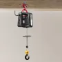 VEVOR 2-i-1 elektrisk hejsespil, 500 kg kapacitet, 1500 W bærbart motorspilskran, 7,6 m løftehøjde, 5 m/min med manuel